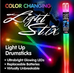Color Changing Led Light Up Drum Sticks