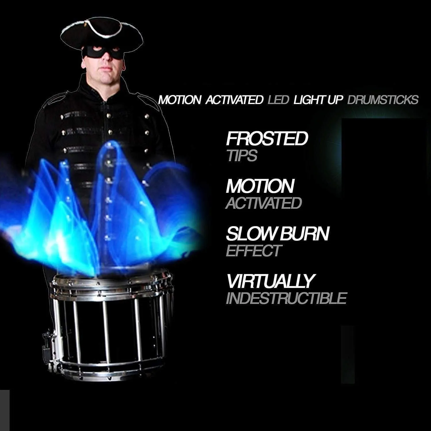 Color Changing Led Light Up Drum Sticks
