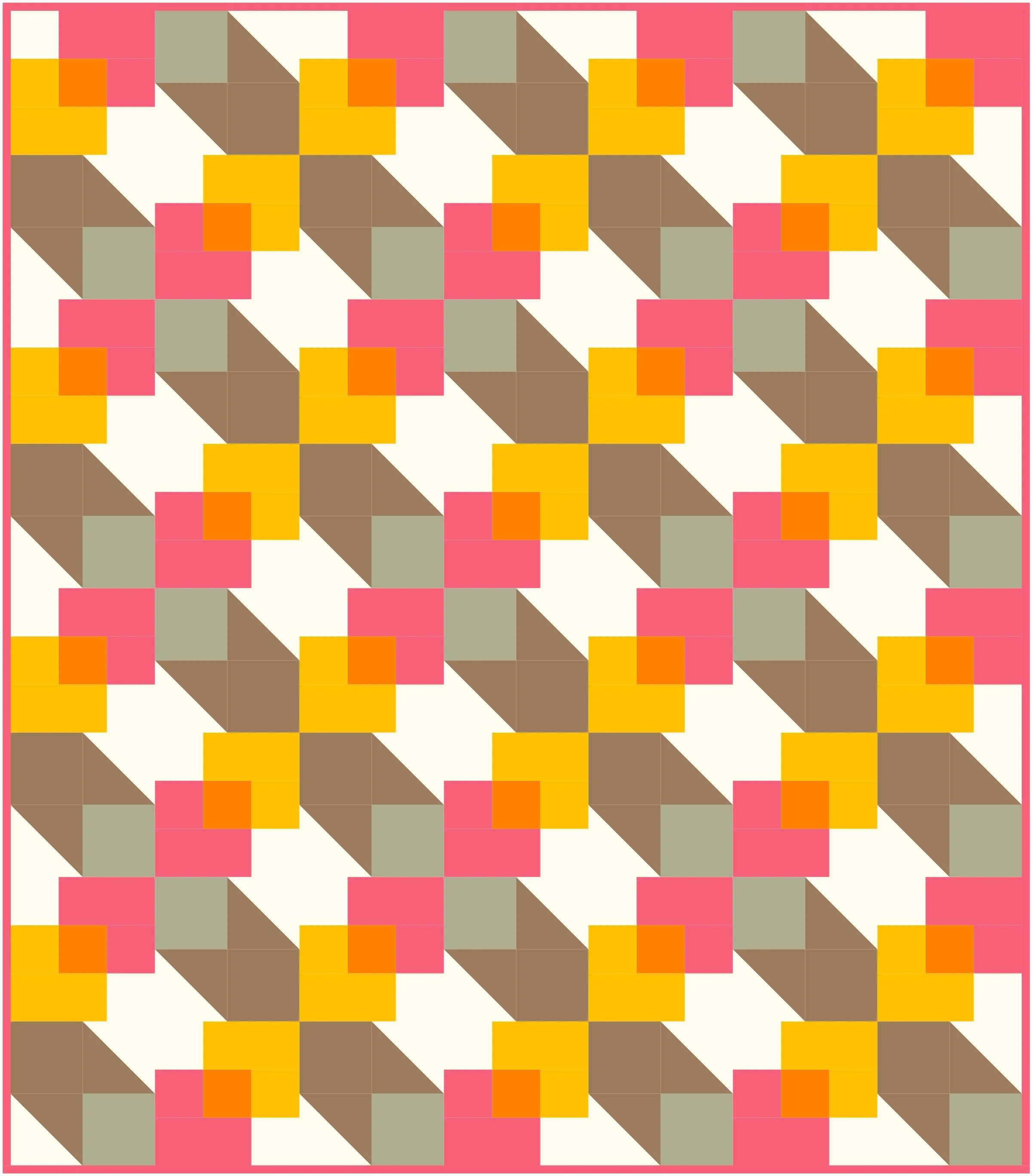 Compound Quilt Block Pattern