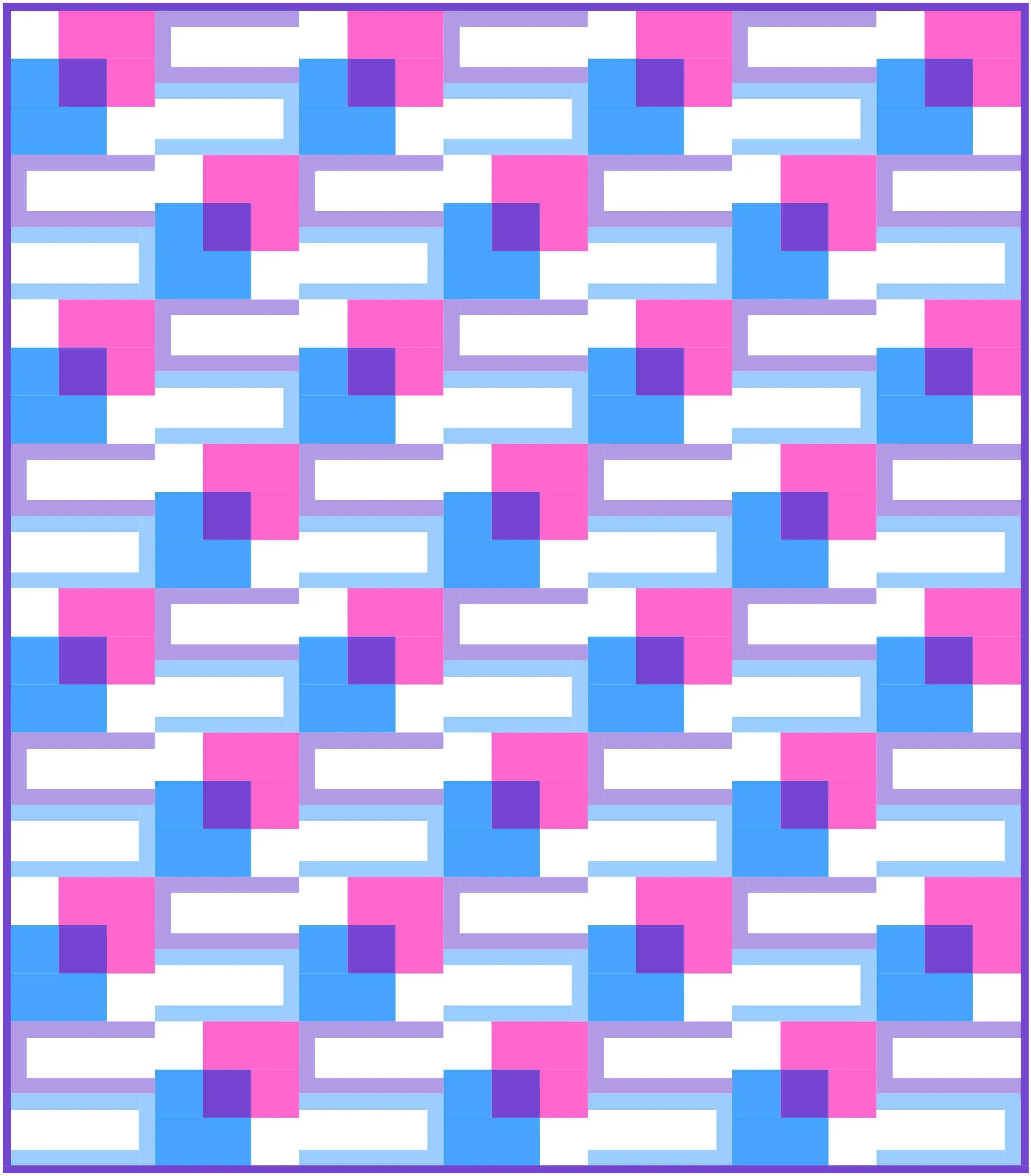 Compound Quilt Block Pattern