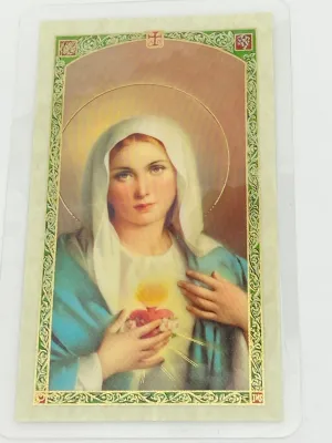 Consecration to Mary Laminated Holy Card (Plastic Covered)