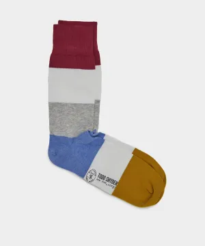 Corgi Stripe Sock in Wisteria