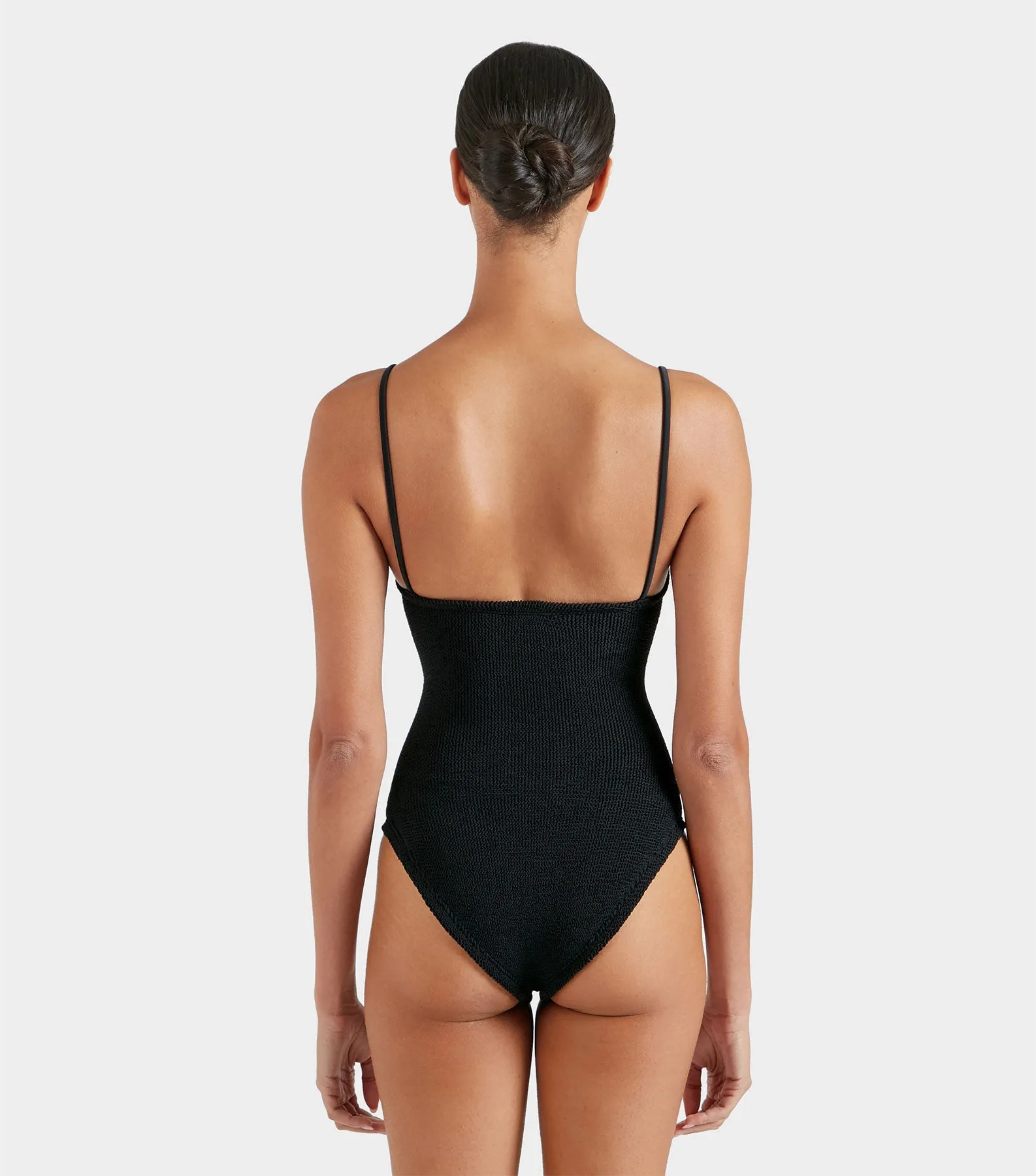 Crystal Swim With Tonal Hoops - Black