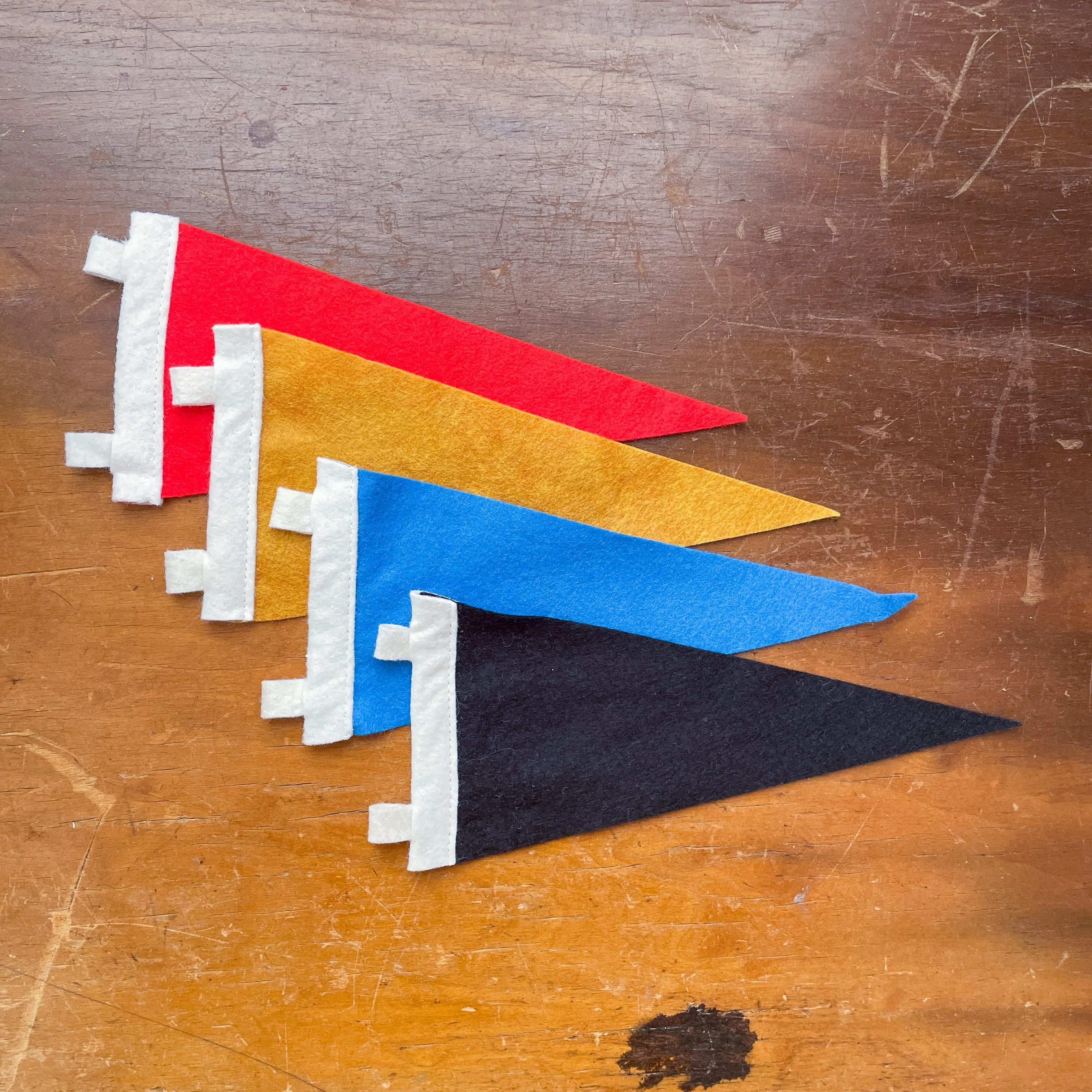 Custom Embroidered Pennant - Onyx Black