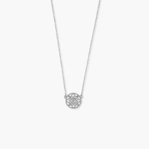Dainty Mosaic Necklace Silver