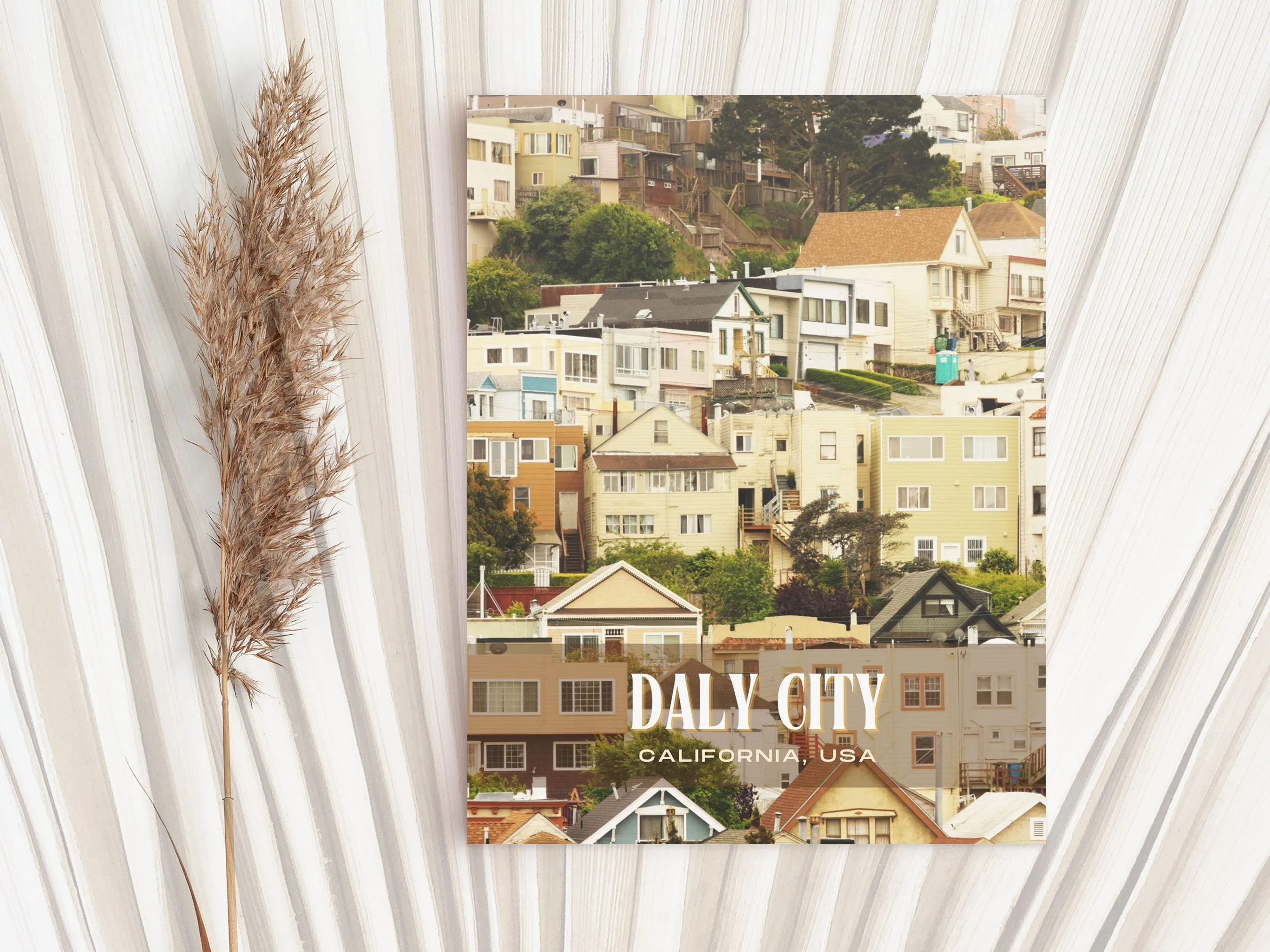 Daly City Retro Wall Art, California, USA