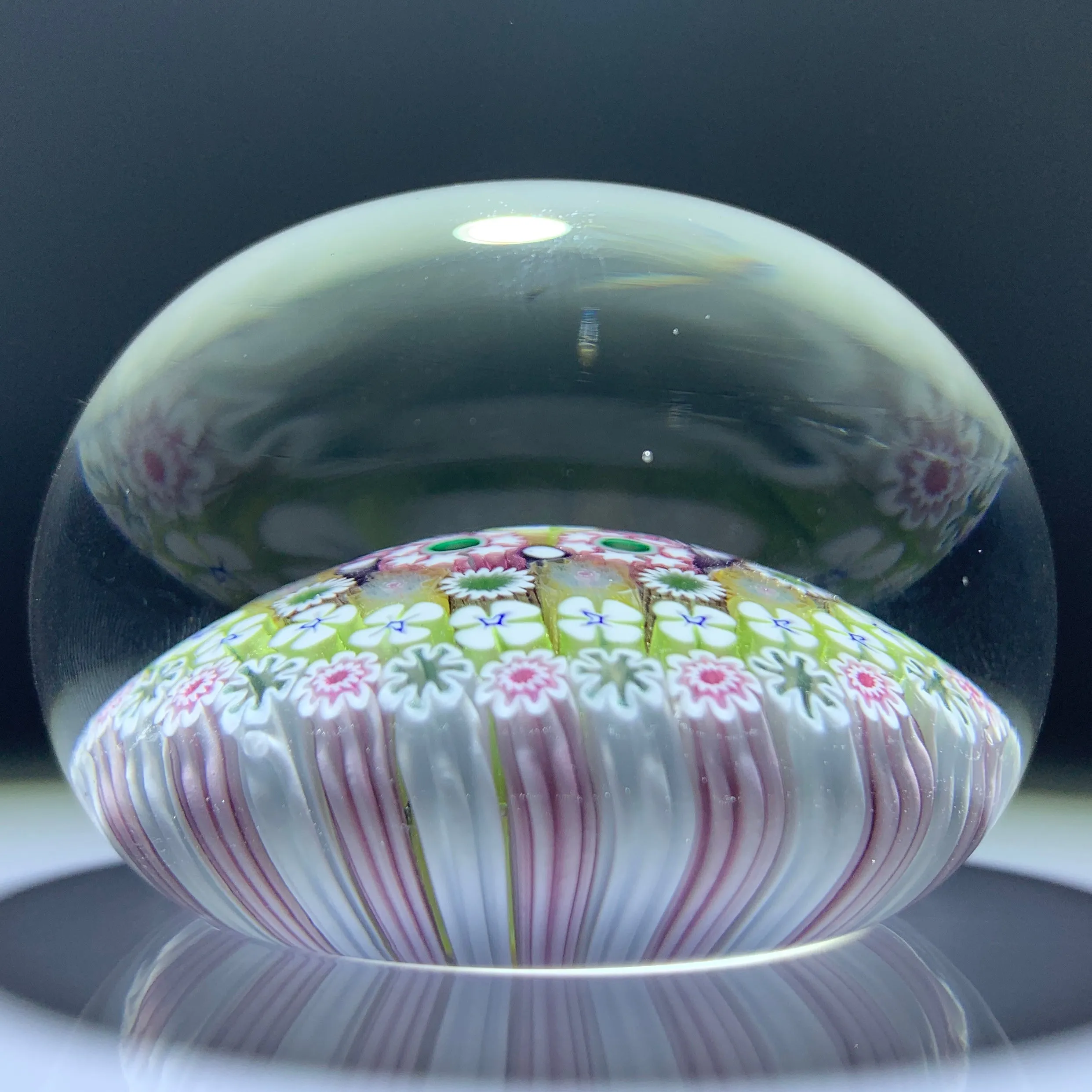 Damon MacNaught 2019 Complex Concentric Millefiori in Stave Basket