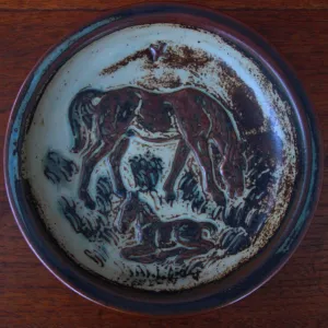 Danish Modern Mare & Foal Plate