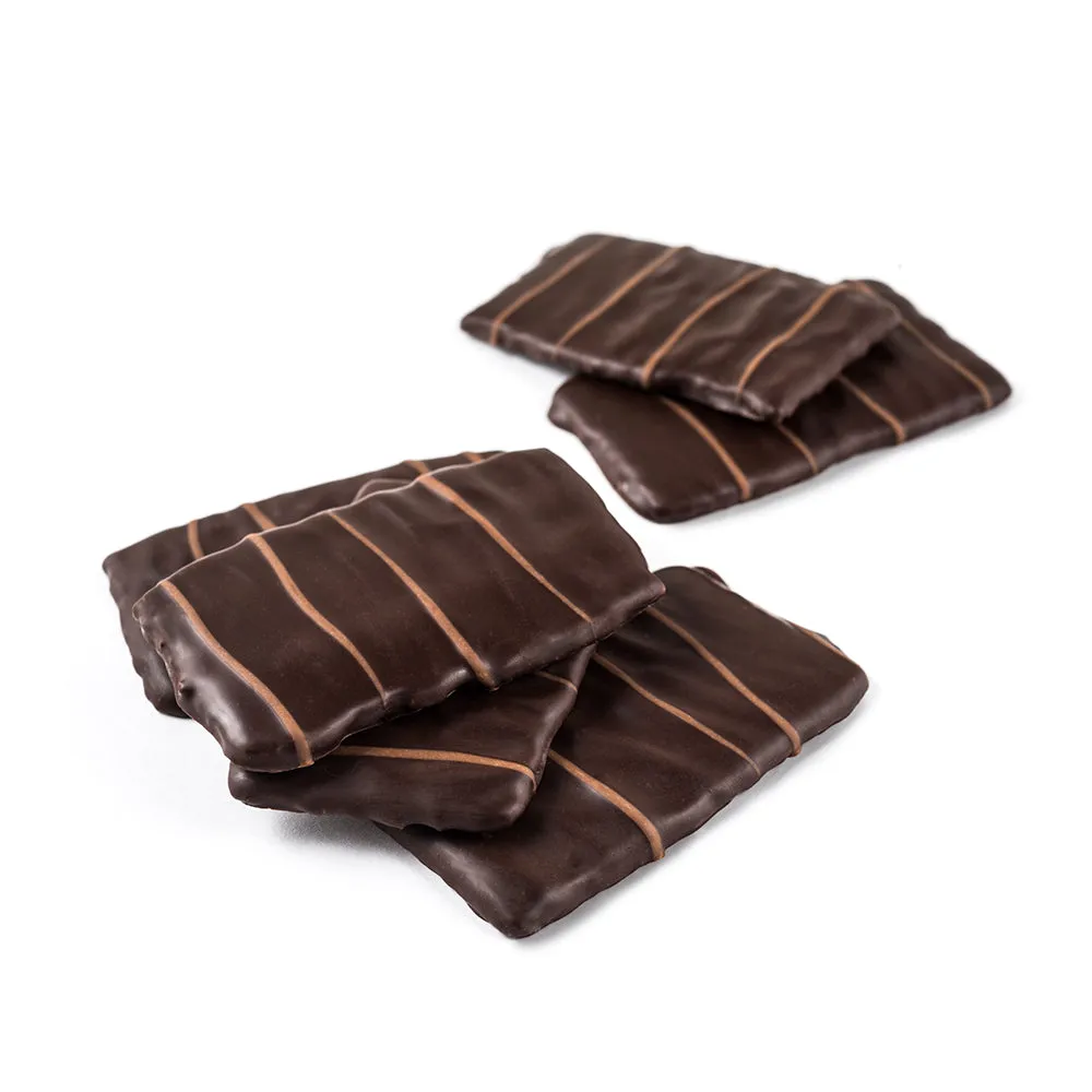 Dark Chocolate Covered Almond Biscuits