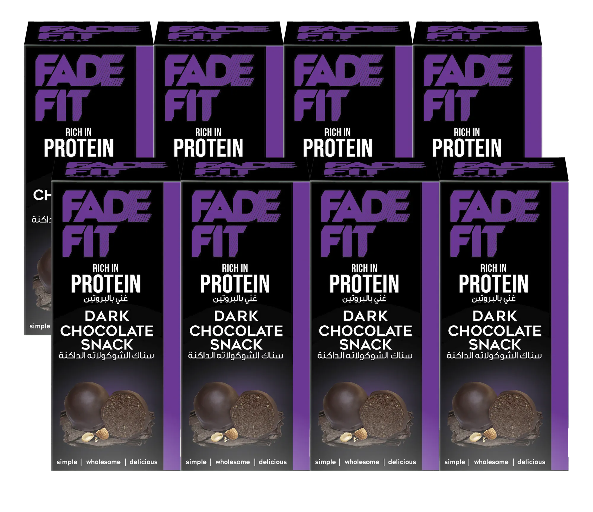 Dark Chocolate Protein Balls - 8 x 30g Snack Packs