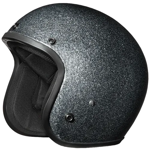 Daytona Cruiser with Visor in Gun Metal Flake