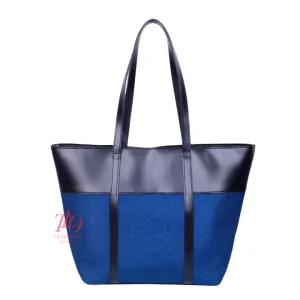 Dazzle Blue & Black Tote Bag