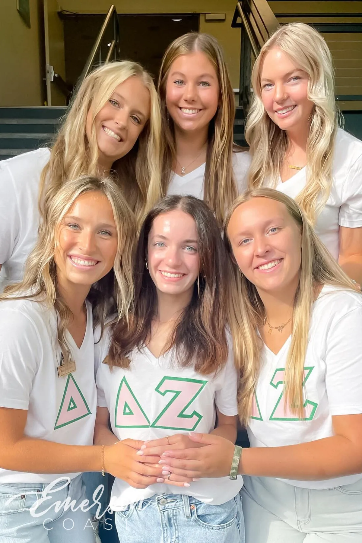 Delta Zeta Recruitment Letter Jersey Vneck