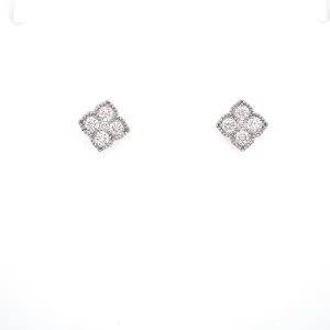 Diamond Clover Earring