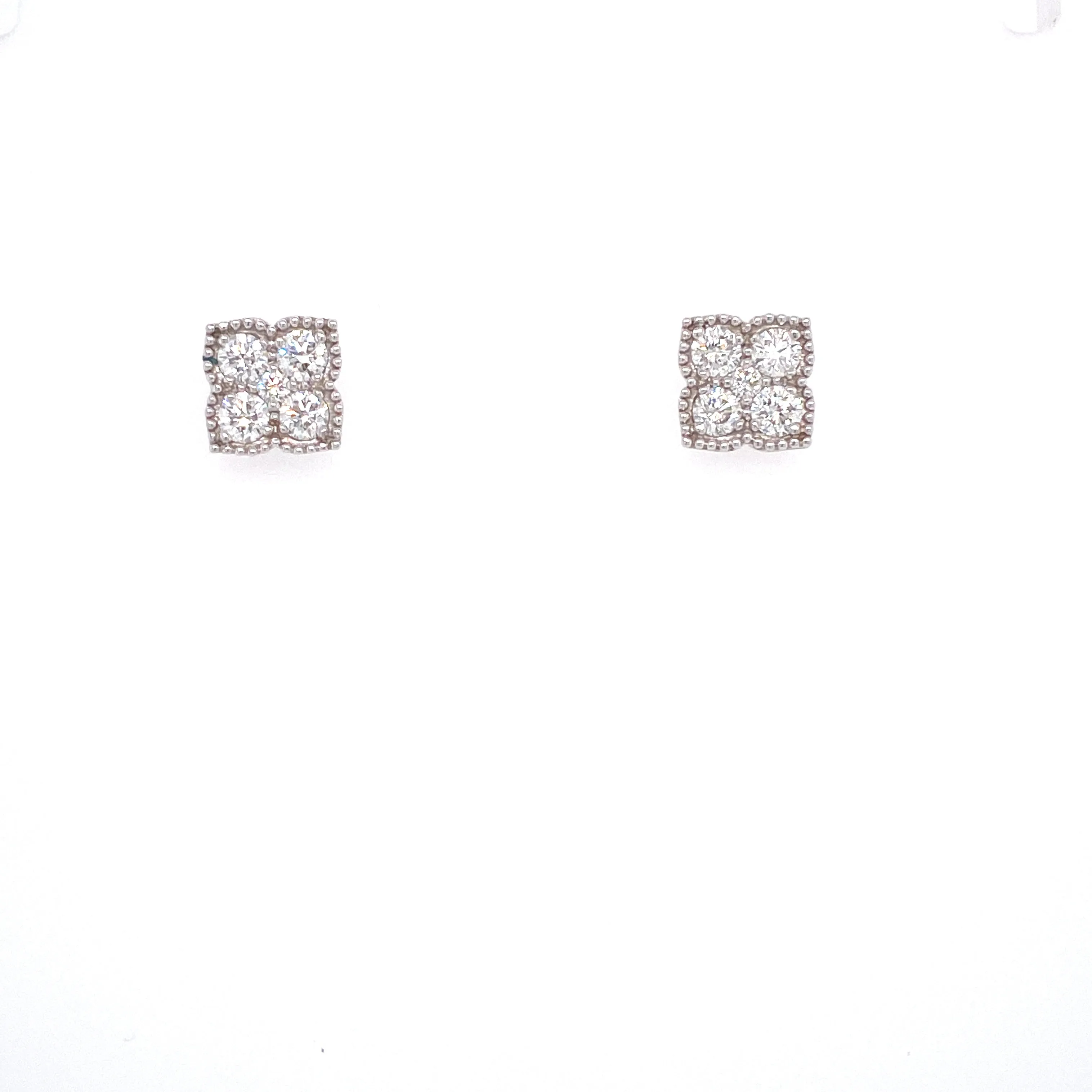 Diamond Clover Earring