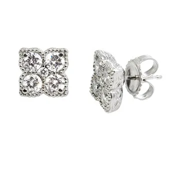 Diamond Clover Earring