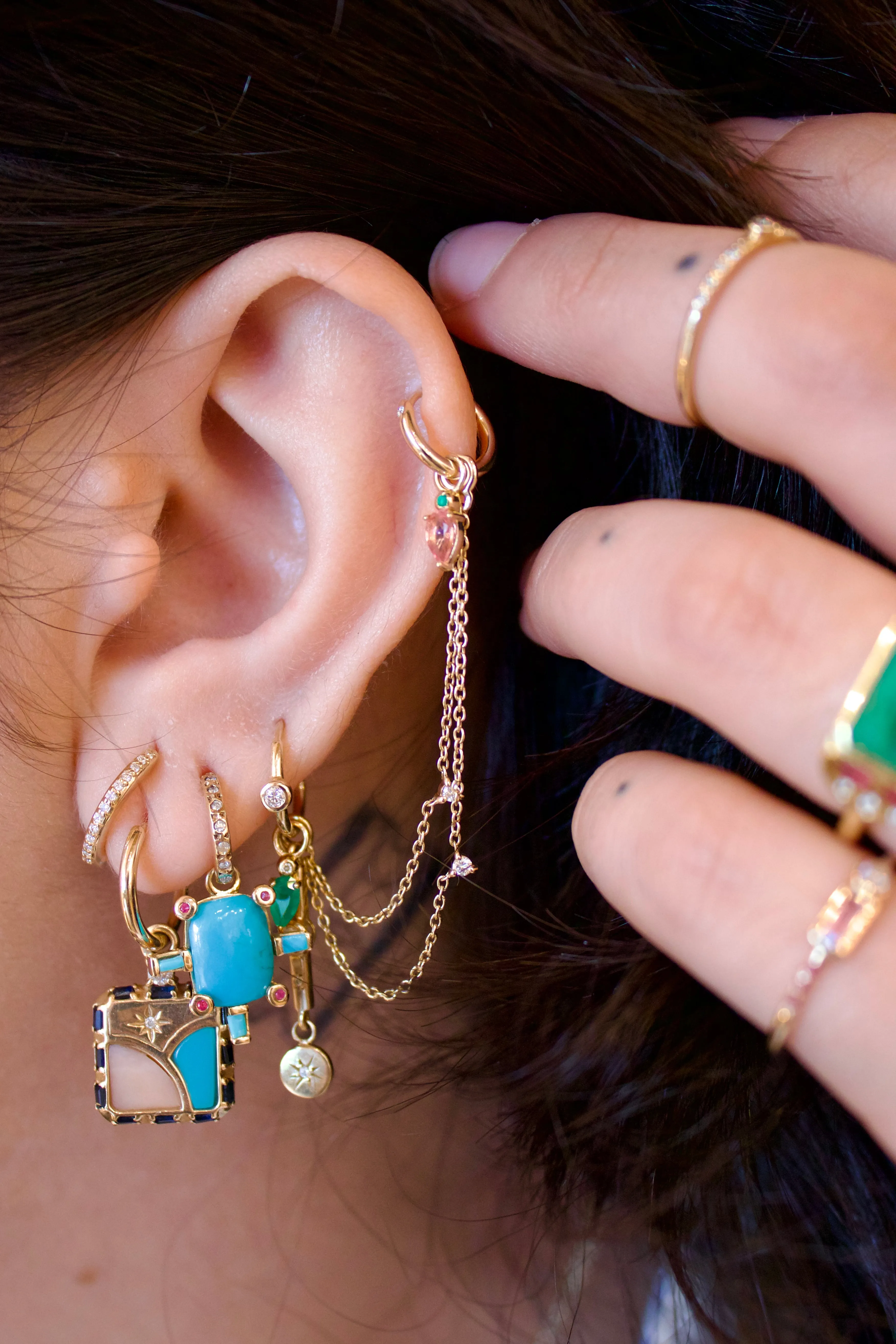 Diamond Swag Ear Charm