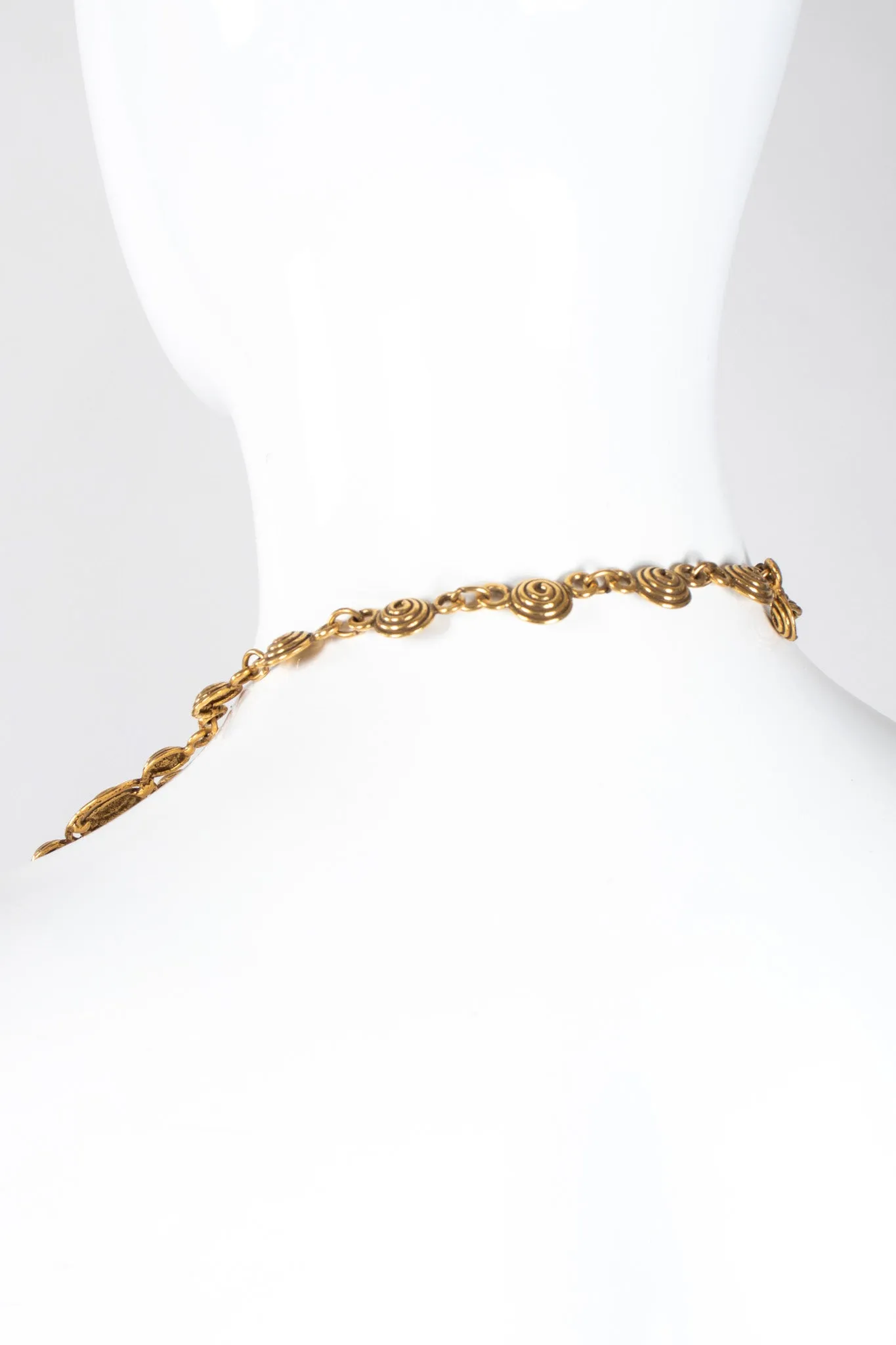 Diamond Swirl Bib Necklace