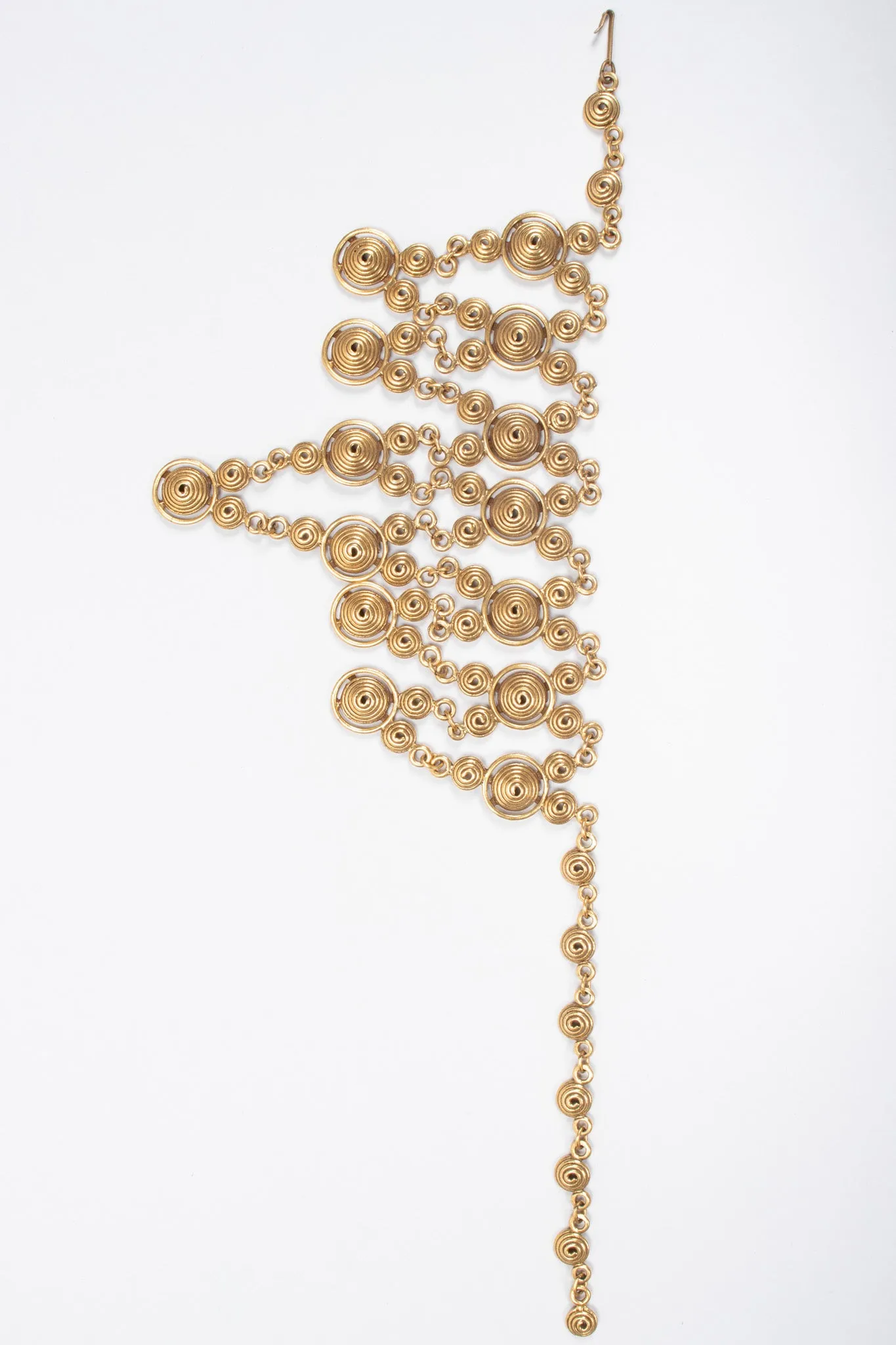 Diamond Swirl Bib Necklace