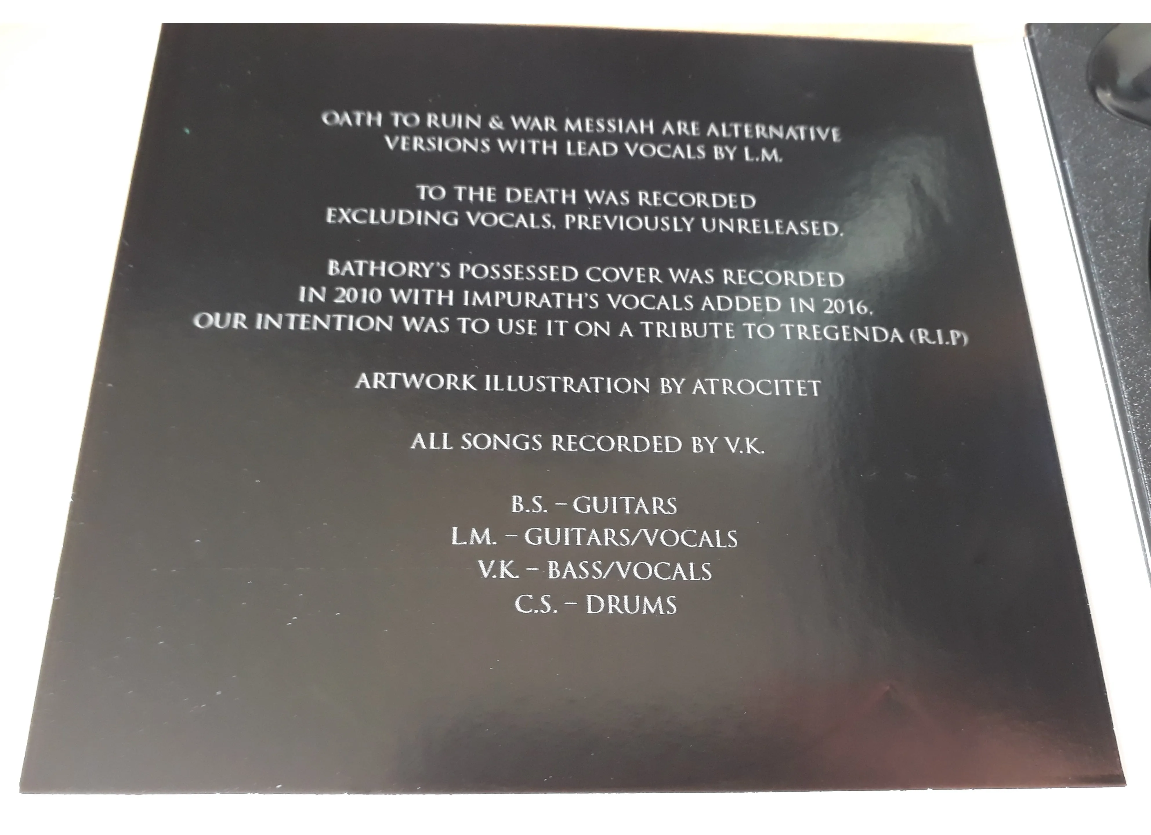 DIOCLETIAN (NZL) - 2021 - Darkness Swallows All CD DIGIPAK