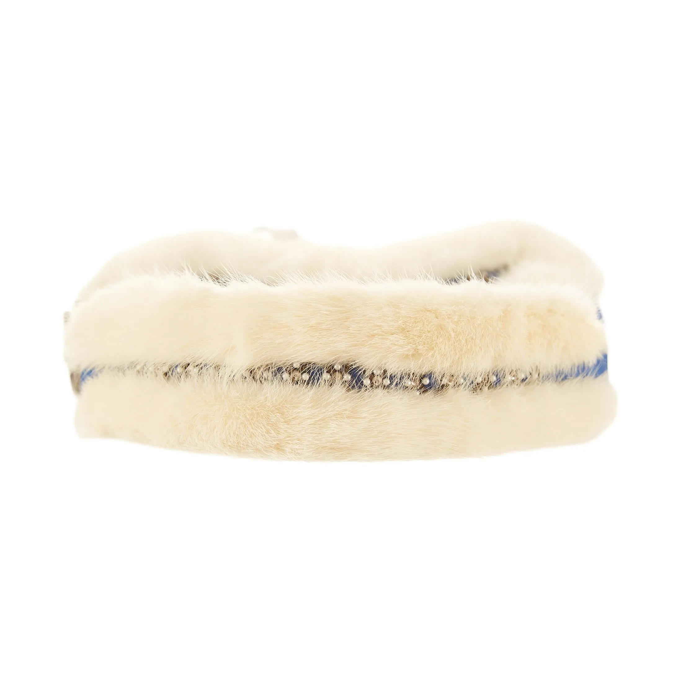 Dior Blue Limited Edition Fur Saddle