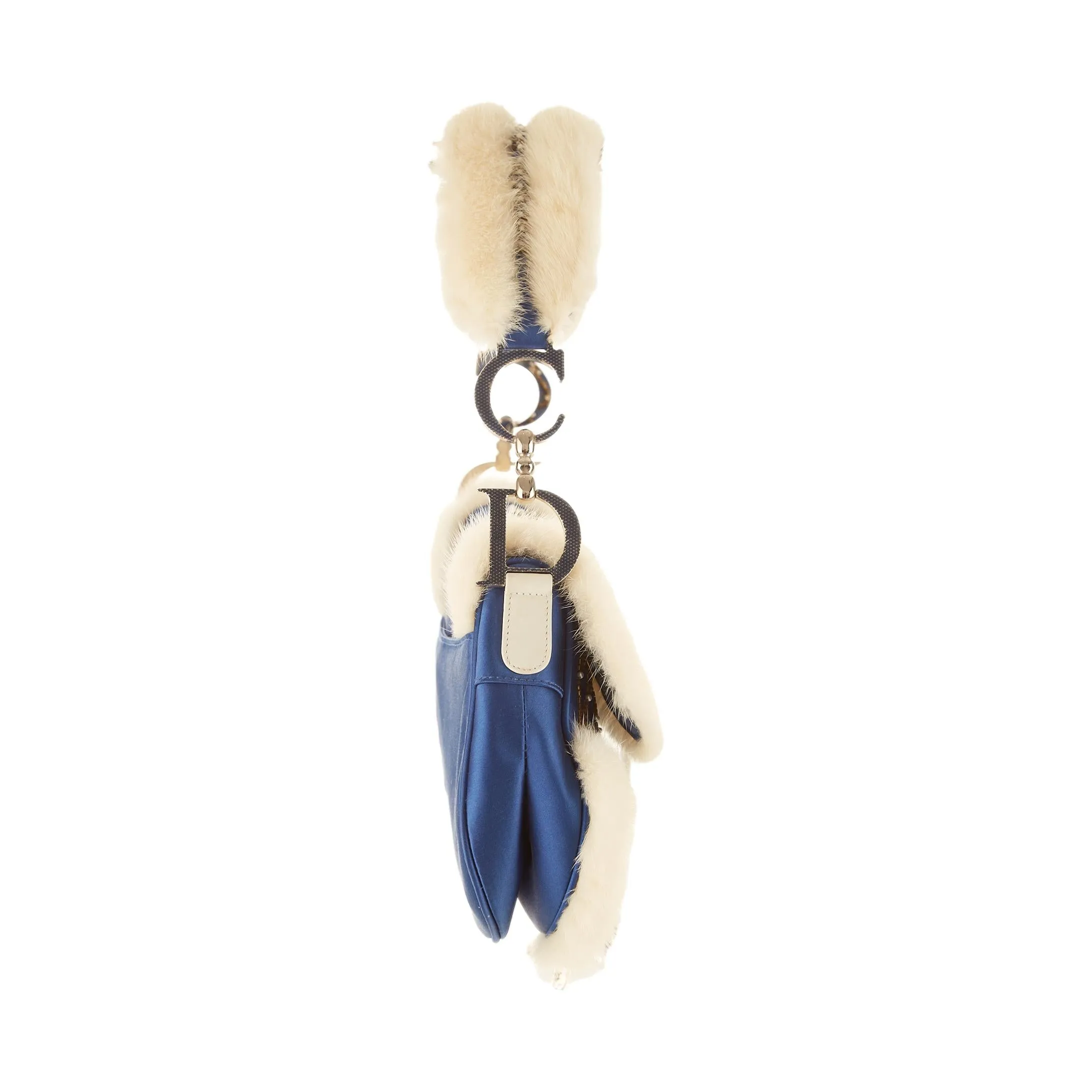 Dior Blue Limited Edition Fur Saddle
