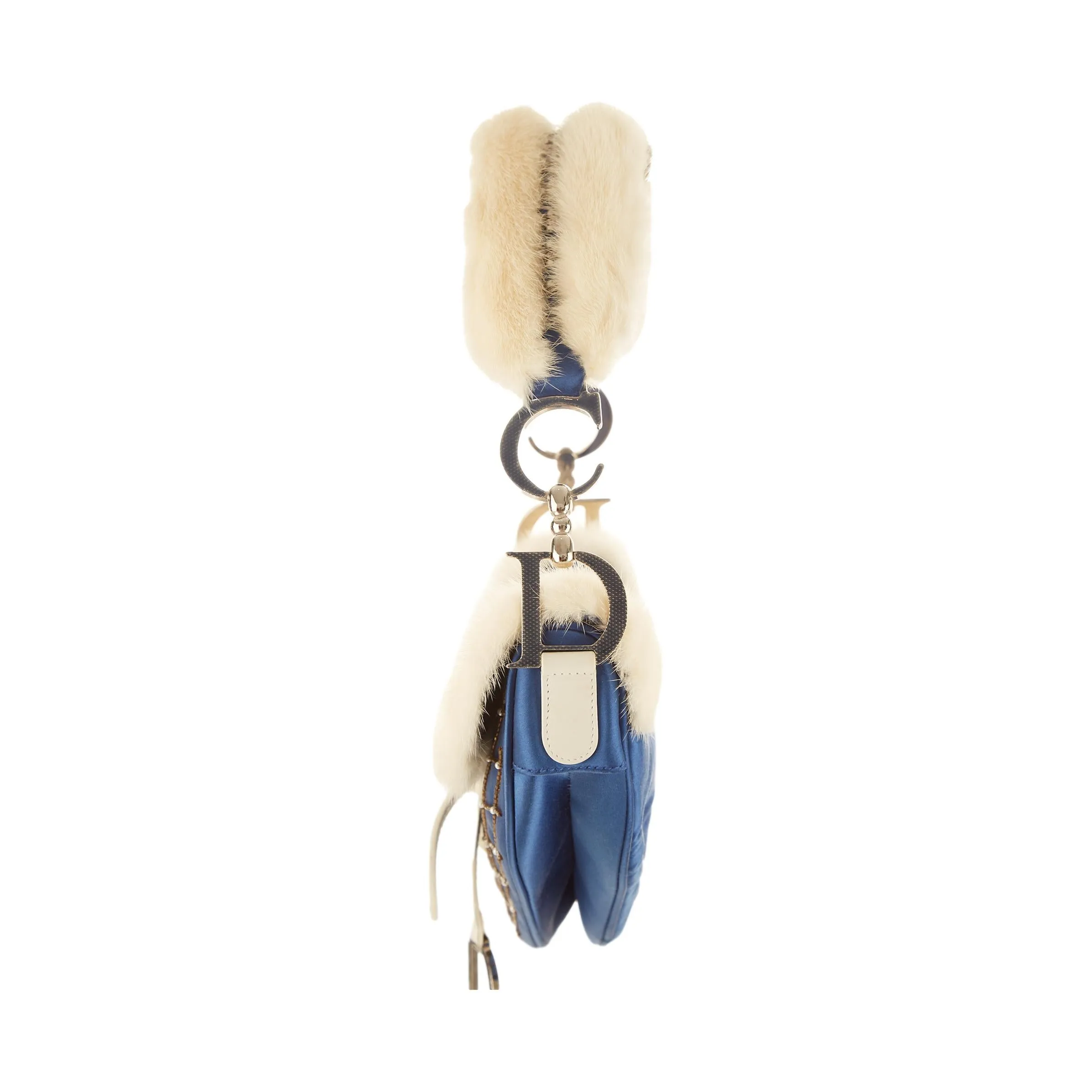 Dior Blue Limited Edition Fur Saddle