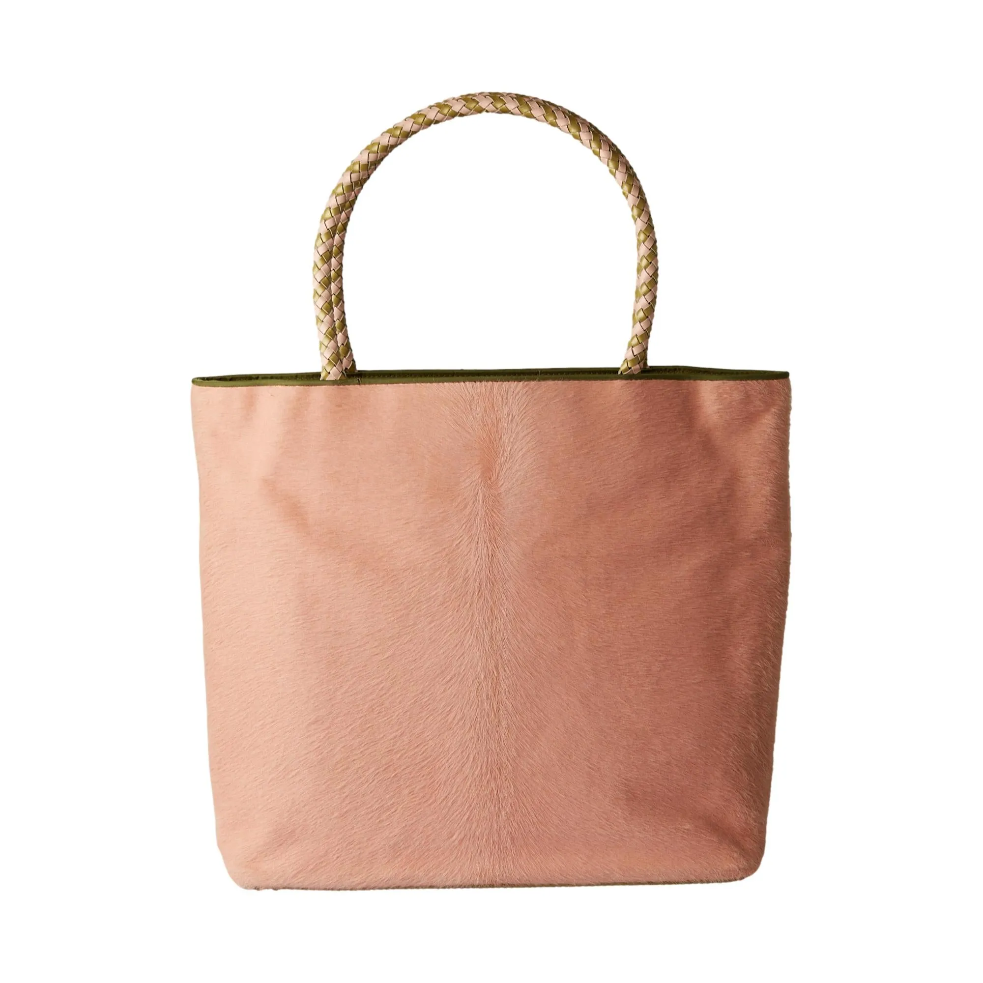 Dior Pink   Green Calf-Hair Handbag