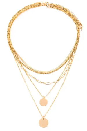 Disc Pendant Necklace