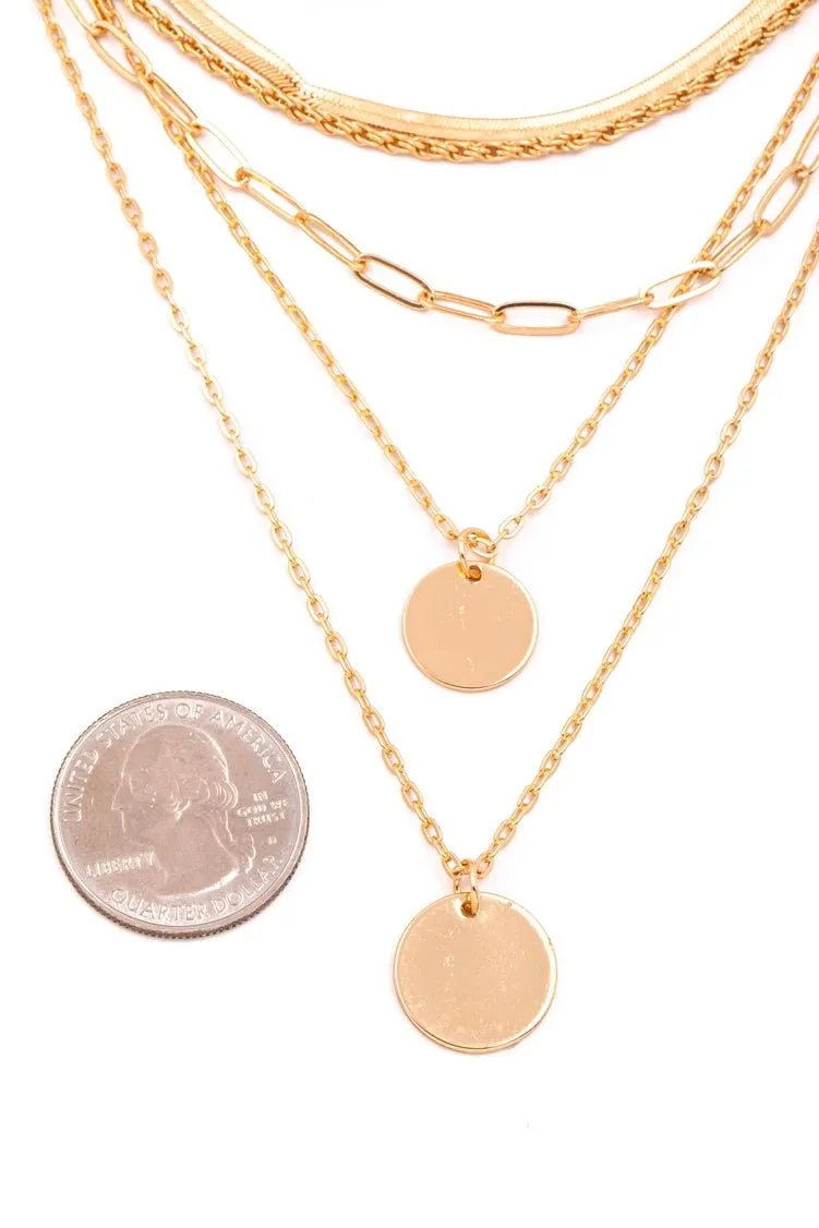 Disc Pendant Necklace