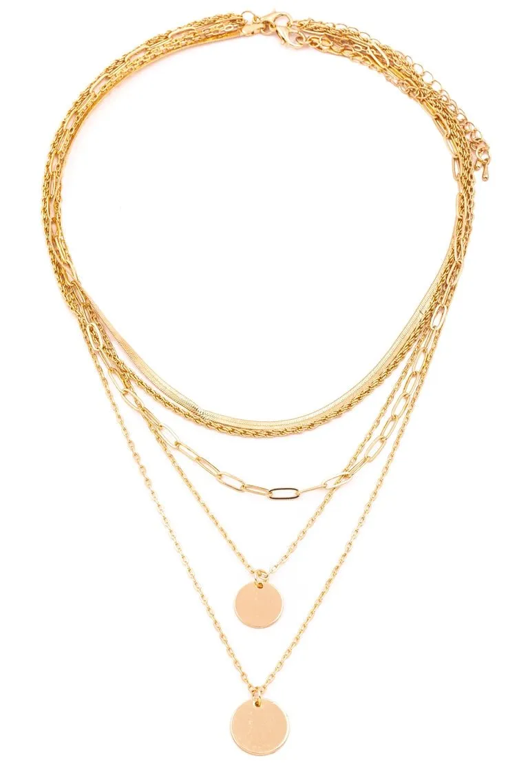 Disc Pendant Necklace