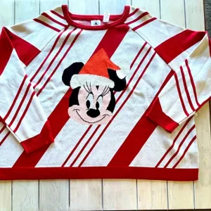 Disney Minnie Mouse Holiday Sweater Relaxed Fit