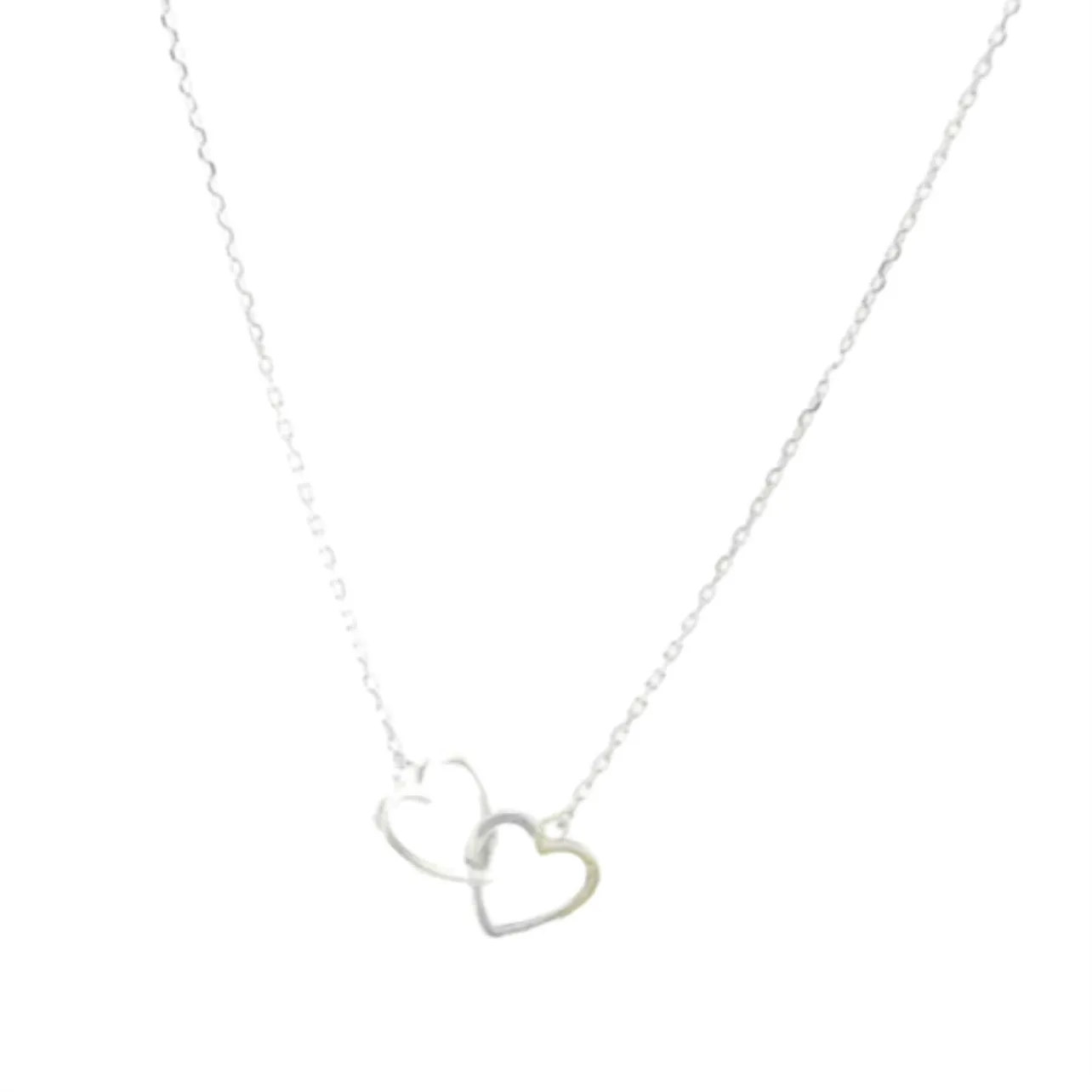 DOUBLE LINKED HEART necklace