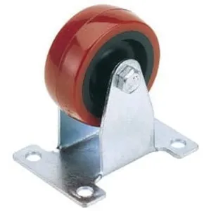 Draper Fixed Plate Fixing Polyurethane Wheel, 50Mm Diameter, S.W.L. 75Kg Dr-65512