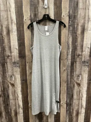 Dress Casual Midi By Calvin Klein In Grey, Size: S
