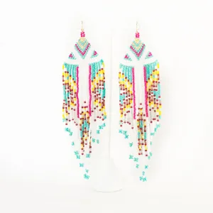 Earring Beaded Dangle Fringe