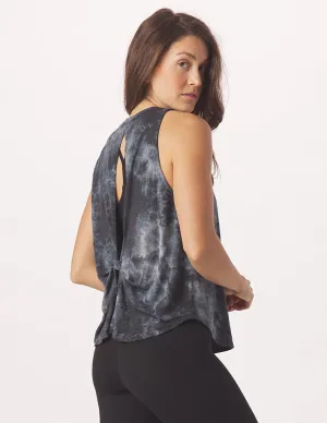 Electric Tank: Black Tie-Dye