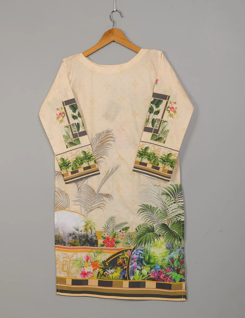 ELT-15 - Digital Lawn Printed Stitched Kurti