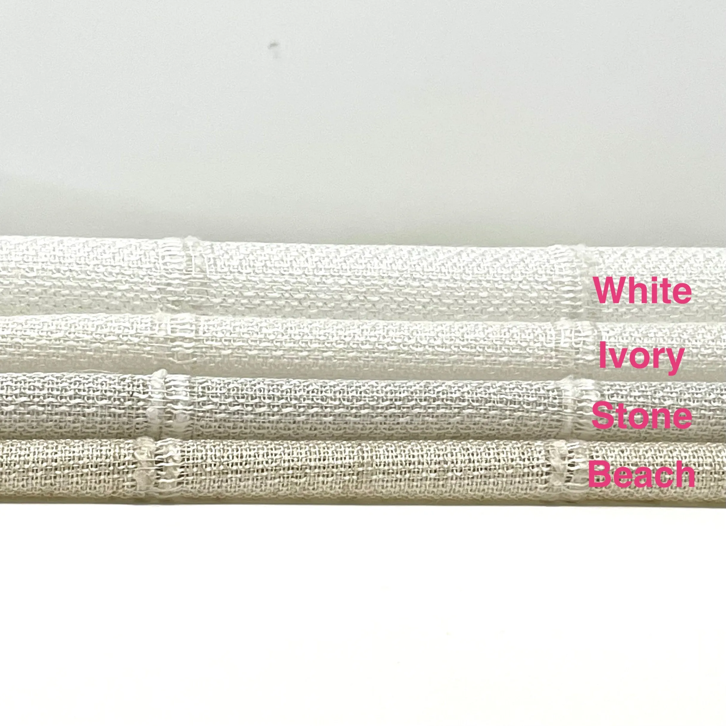 Embroidery Sheer Stripe Linen Flat Relaxed Casual Roman Shade, Farmhouse contemporary Roman Shade/CL1060
