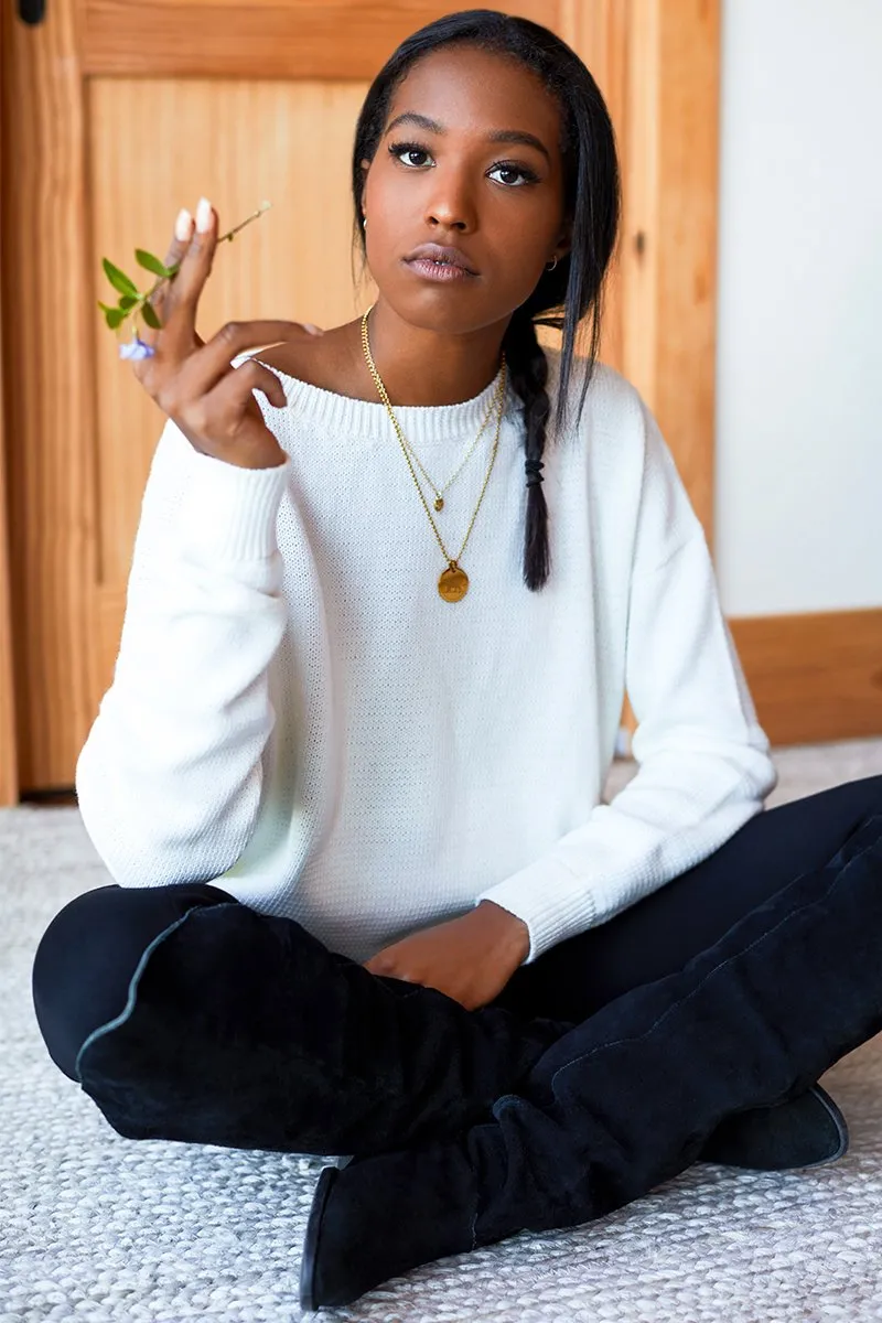 Emerson Fry Carolyn Sweater Ivory
