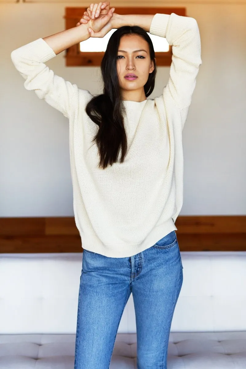Emerson Fry Carolyn Sweater Ivory