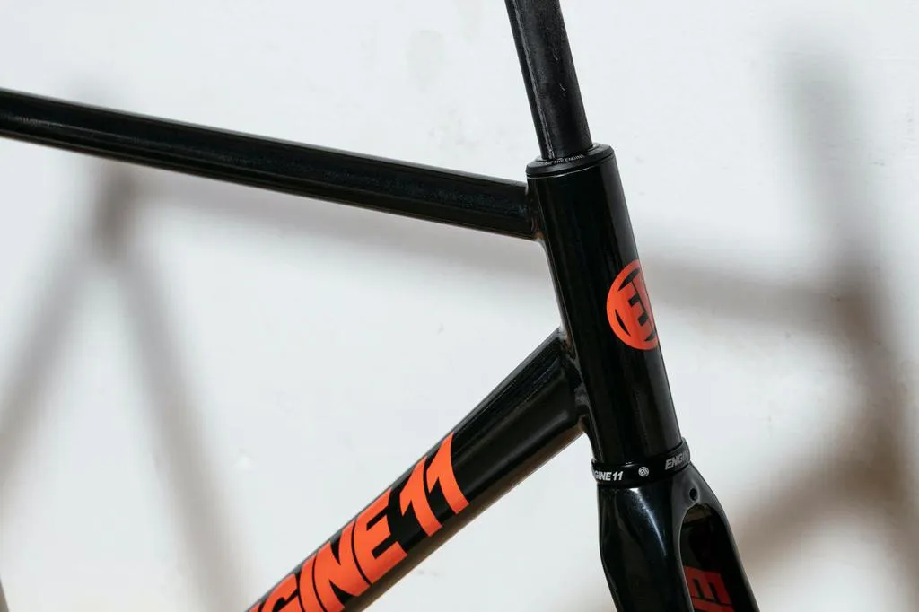 Engine11 CritD Track Frameset - Black & Orange - Extra Large