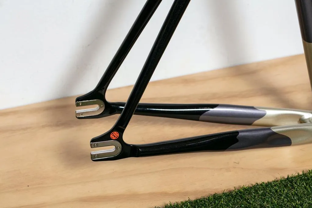 Engine11 CritD Track Frameset - Black & Orange - Extra Large
