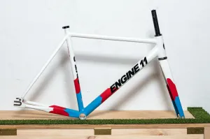 Engine11 CritD Track Frameset - Red/White/Blue - Large