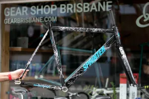 Engine11 Sprinter Track Frame - Black & White Splatter - Large