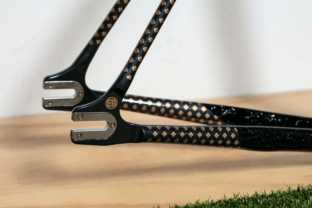 Engine11 Sprinter Track Frame - Black Speckle & Gold - Large