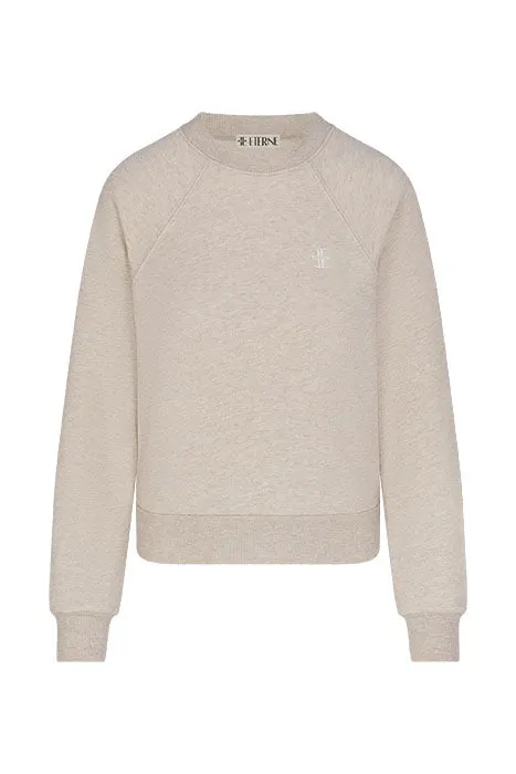 Eterne Shrunken Raglan - Heather Oatmeal