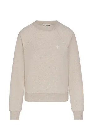 Eterne Shrunken Raglan - Heather Oatmeal