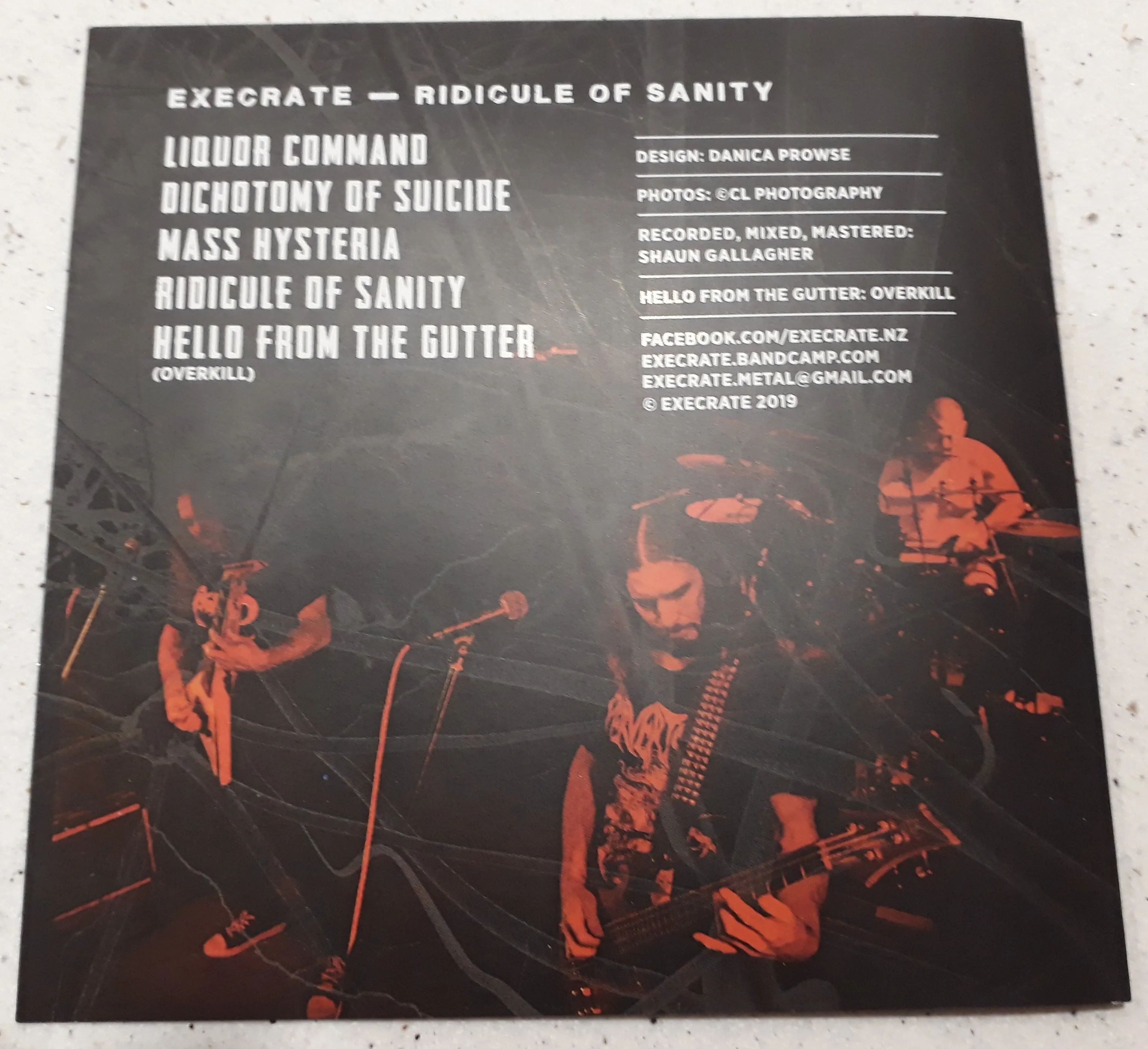 EXECRATE (NZL) - 2019 - Ridicule Of Sanity EP CD