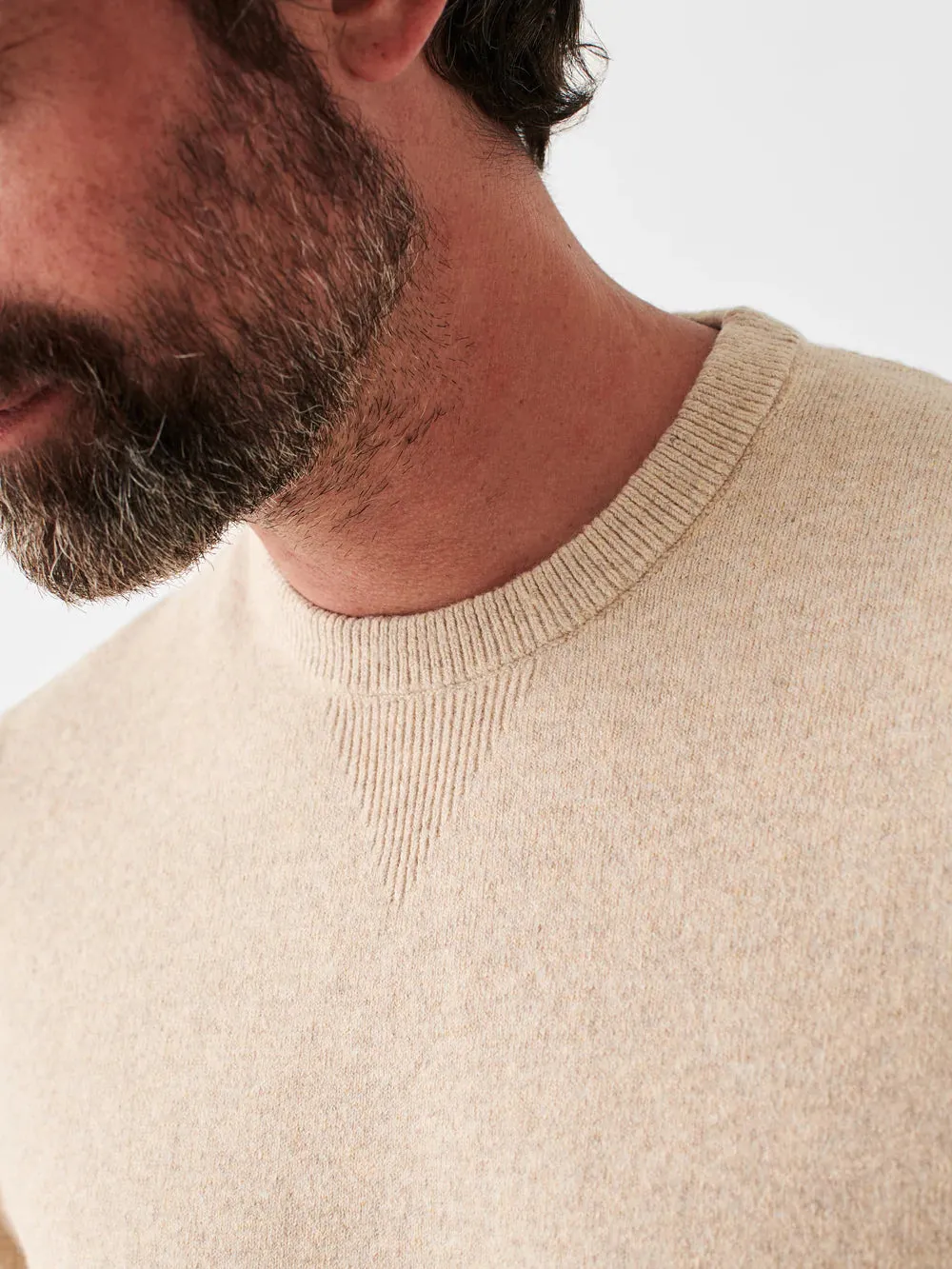 Faherty - Jackson Hole Crew Sweater - Winter Wheat
